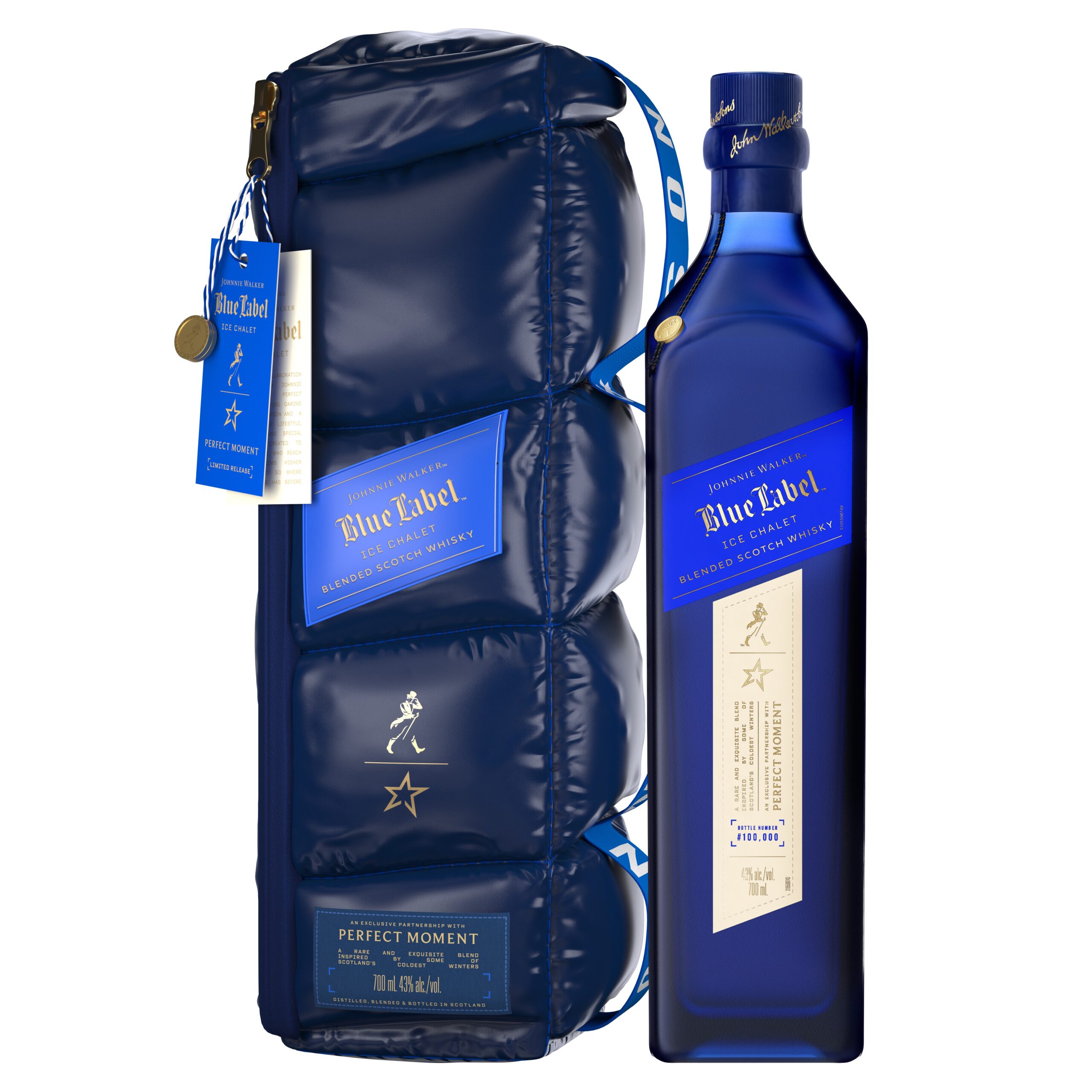 JOHNNIE WALKER Blue Label Ice Chalet 2024 0.7L blended scotch whisky of limited release